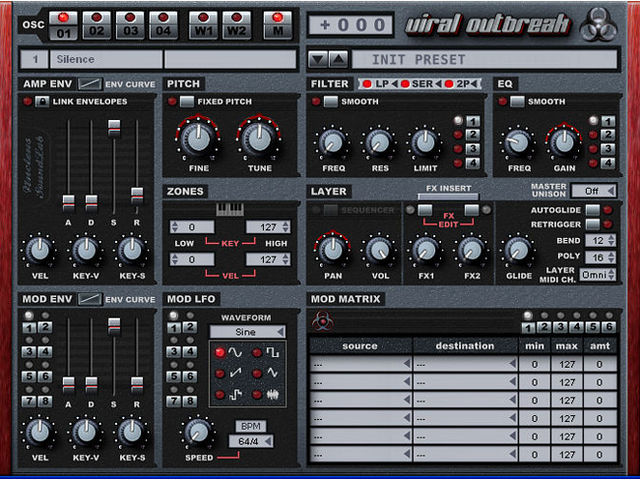 Even the interface is inspired by the Virus TI.
